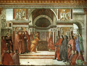 Enkelin ilmestyminen Sakariakselle tekijältä Domenico Ghirlandaio