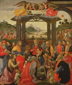 The Adoration of the Magi, 1488 (tempera paneelissa) (katso lisätietoja 120935)