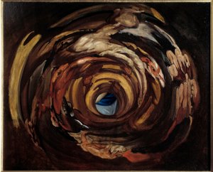 Anamorfoosi ristin kohoamisen jälkeen"" Peter Paul (Pierre-Paul) Rubens (tai Peter Paul tai Petrus Paulus) (1577-1640)"" Domenico Piolan (1627-1703) maalaus 1600-luvun su. 0,68x0,83 m Rouen, Musee des Beaux Arts