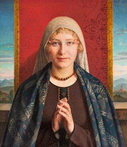 Angelus Prayer (öljy kankaalle) tekijältä Domenico Maria Durante