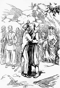 Domenico Natolin (1885-1968) kuvitus Edmond Aboutin (1828-1885) romaaniin Vuorten kuningas. tekijältä Domenico Natoli