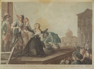 Elisabeth Ranskasta, Louis XVI:n sisar giljotiinissa 10. toukokuuta 1794