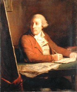 Francesco Bartolozzin (1727-1815) muotokuva (öljy kankaalle)