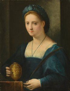 Naisen muotokuva Maria Magdaleena (öljy paneelissa)