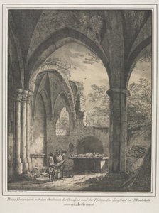 Merkittäviä keskiajan rakennuksia Saksassa: Neitsytkirkon rauniot..., 1821.