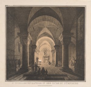 Merkittäviä keskiajan rakennuksia Saksassa: St. Margarets Chapel in the Imperial..., 1819.