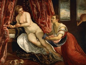 Danae, noin 1570 tekijältä Domenico Robusti Tintoretto