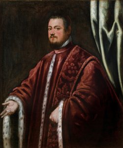 Nicolo Da Ponten muotokuva (1491-1585) - Peinture de Domenico Robustio dit Tintoretto (1560-1635), huile sur toile tekijältä Domenico Robusti Tintoretto