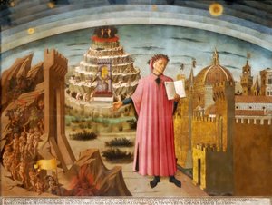 Dante ja jumalallinen komedia Komedia valaisee Firenzen, 1464-1465.