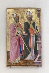 Pyhät Nikolai ja Just, osa alttaritaulua tekijältä Domenico di Michelino
