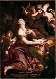 Pyhä Maria Magdaleena (Mary-Magdalene) Domenico Piolan (1627-1703) maalaus, Genes Musei di Strada Nuova (inv n PB 290)