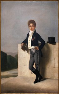 Muotokuva Joao Pedro Quintellasta, Farrobon kreivistä (1801-1869) - Domingos Antonio de Sequeiran (1868-1937) maalaus, öljy kankaalle