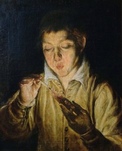 Snitch Boy puhaltaa kartioon, noin 1571-1572.