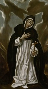 Pyhä Dominic, n. 1610. tekijältä Dominico El Greco