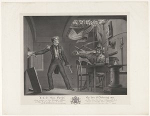 J:C:J: Van Speijk 5. helmikuuta 1831 (otsikko esineessä) tekijältä Dominicus Franciscus du Bois