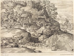 Maisema myllyllä, c. 1650. tekijältä Dominique Barriere
