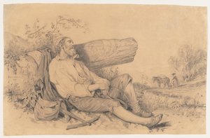 Nukkuva kenttätyöläinen, 1842.