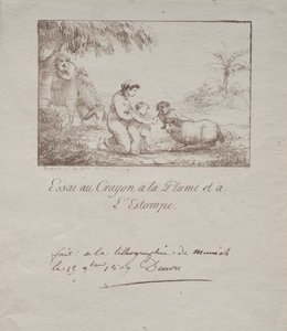 Pyhä perhe lennossa Egyptiin, 1809. tekijältä Dominique Vivant Denon
