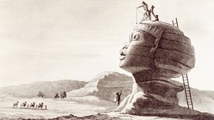 Gizan sfinksi Egyptissä Egyptin kampanjan aikana