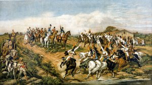 Itsenäisyys tai kuolema! Pedro Amerikan maalaus, Ypirangan museo (Sao Paulo). Allegorinen esitys Brasilian itsenäisyydestä 7.9.1822. tekijältä Don Pedro di Figueredo Americo