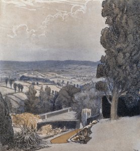 Benchams, lähellä Sidmouthia (väri litho) tekijältä Donald (after) Maxwell