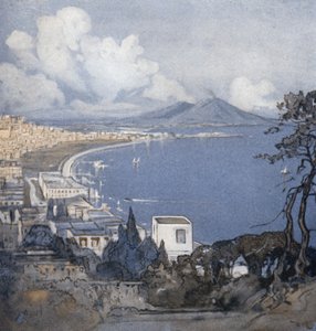 Napoli ja sen lahti (väri litho)
