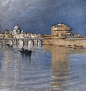 Rooma ja Tiber (väri litho) tekijältä Donald (after) Maxwell