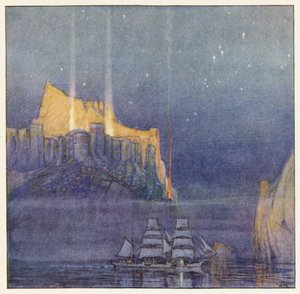Rudyard Kipling: Kipling: The Merchantmen (värilitografia) tekijältä Donald (after) Maxwell