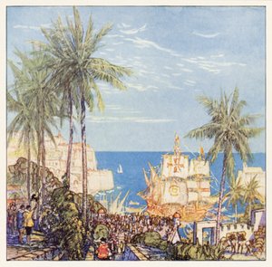 Rudyard Kipling: Kiplingard: Diego Valdezin laulu (värilitografia).