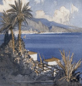 Ranskan Riviera (väri litho)