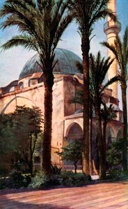 Jezzar Pashan moskeija, Acre, Palestiina, 1930-luku tekijältä Donald McLeish