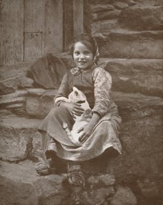 Kaksi pientä sveitsiläistä kyläläistä Hospenthalissa, 1916 tekijältä Donald McLeish