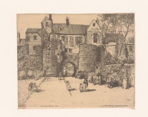 Porte Gayolesta Boulogne-sur-Meristä Gayole-portti, Boulogne-sur-Mer (otsikko esineessä) tekijältä Donald Shaw MacLaughlan