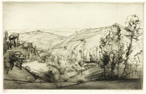 San Gimignanon kentät tekijältä Donald Shaw MacLaughlan