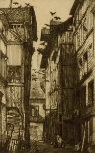 Ruelle des Pigeons, Rouen tekijältä Donald Shaw MacLaughlan