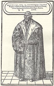 Puolan ja Venäjän suurlähettilään paroni Sigmund von Herbersteinin muotokuva, 1559 tekijältä Donat Hübschmann