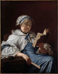 Madame Nonotten muotokuva Donat Nonotten (1708-1785) maalaus 1758 Besancon. Kuvataidemuseo
