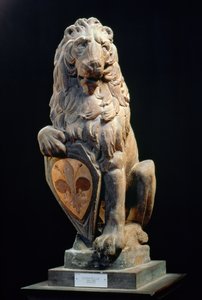 Heraldinen leijona, 1420 (marmori)