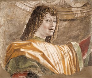 Mies halbardilla, 1490-1492.
