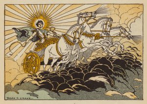 Phaethon, kreikkalaisen mytologian jumala (väri litho)