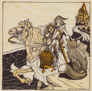 Kultainen lintu, saksalainen satu (värilitho)
