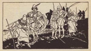 Gothamin viisaat, englantilainen kansantarina (litho)