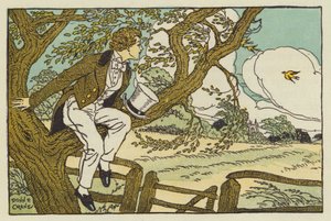 Nuori John Keats (värilitografia)