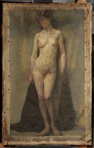 Pysyvä nainen alaston, n. 1910 (öljy kankaalle)