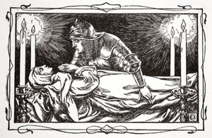 "Found the Queen Dead", 1905. tekijältä Dora Curtis