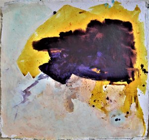 Dynaaminen kultainen-violetti burst-väri tekijältä Doris Schmitz