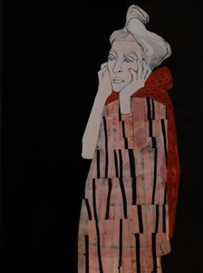 Mietiskelevä nainen punaisessa tekijältä Doris Schmitz