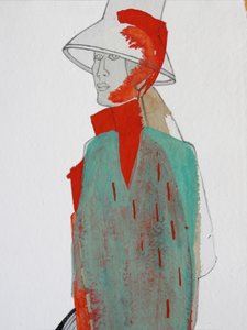 Red Splash -muotihahmo tekijältä Doris Schmitz