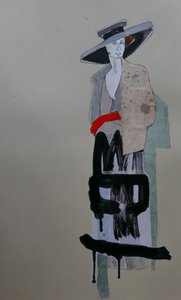 Tyylikäs nainen -graffiti tekijältä Doris Schmitz