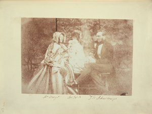 Ryhmämuotokuva herra ja rouva Adair Craigien, rouva James Brewsterin ja sir David Brewsterin kanssa